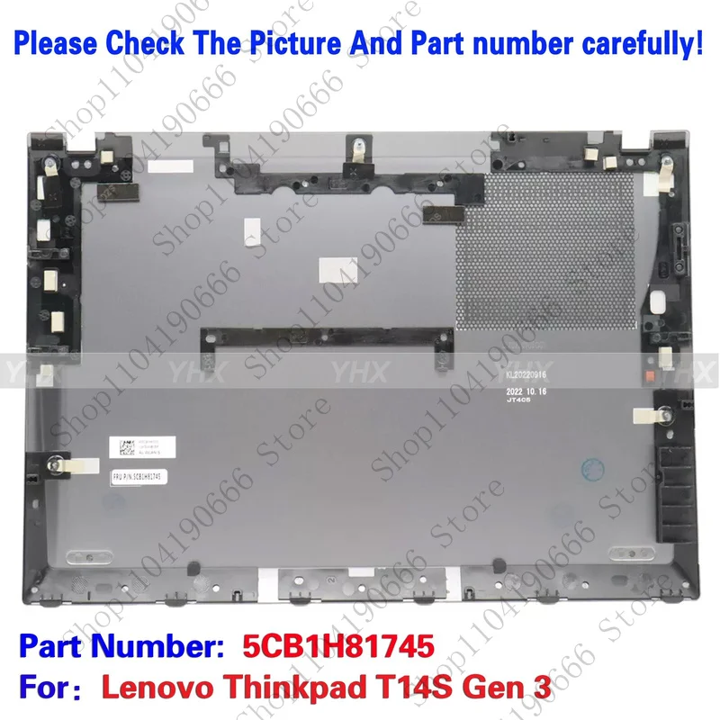 bd New For Lenovo Thinkpad T14S Gen 3 Base Cover Bottom Lower Case Silvery WLAN.