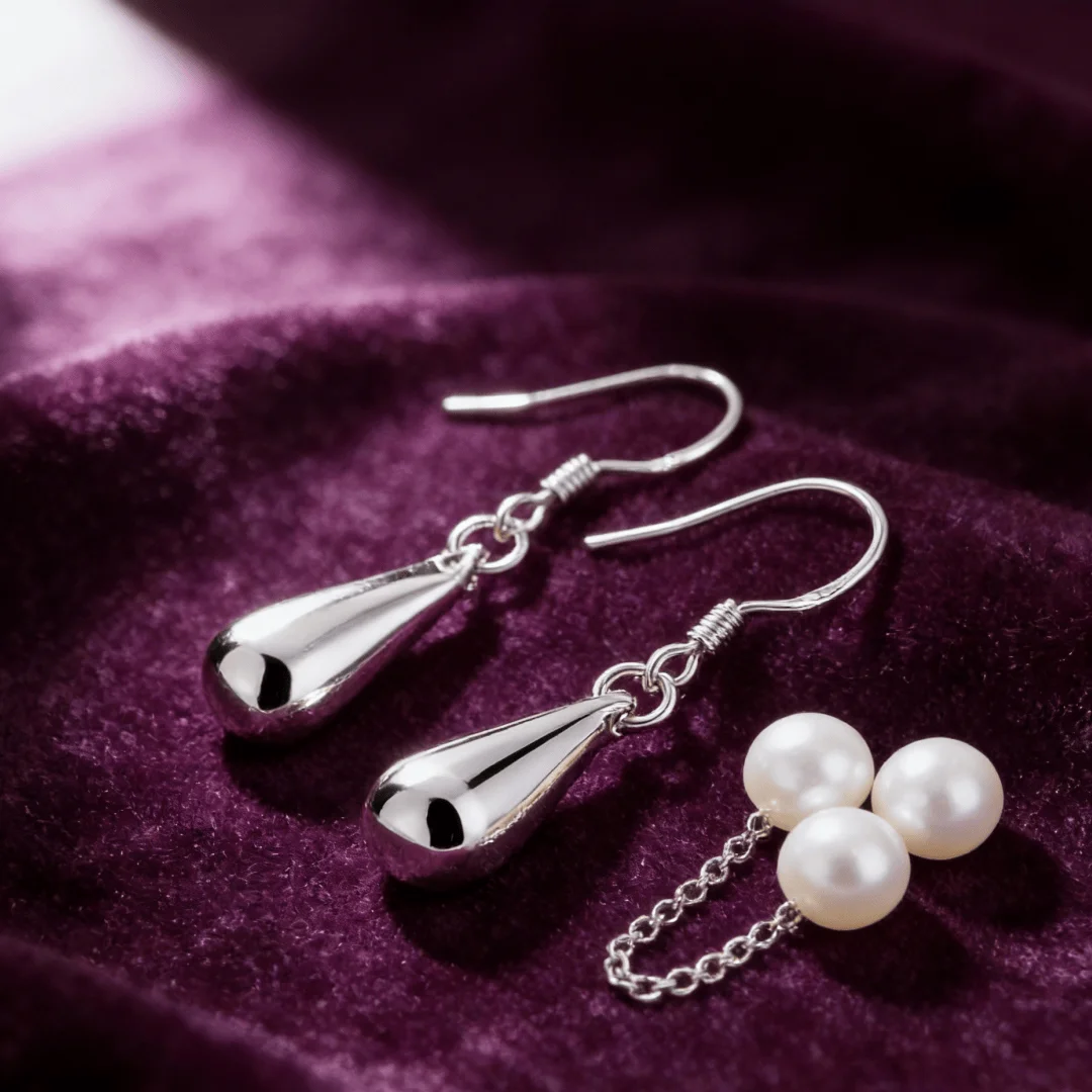 Hot Fashion designer jewelry 925 Sterling Silver Originality Water drop earrings for women classic party wedding Holiday gifts