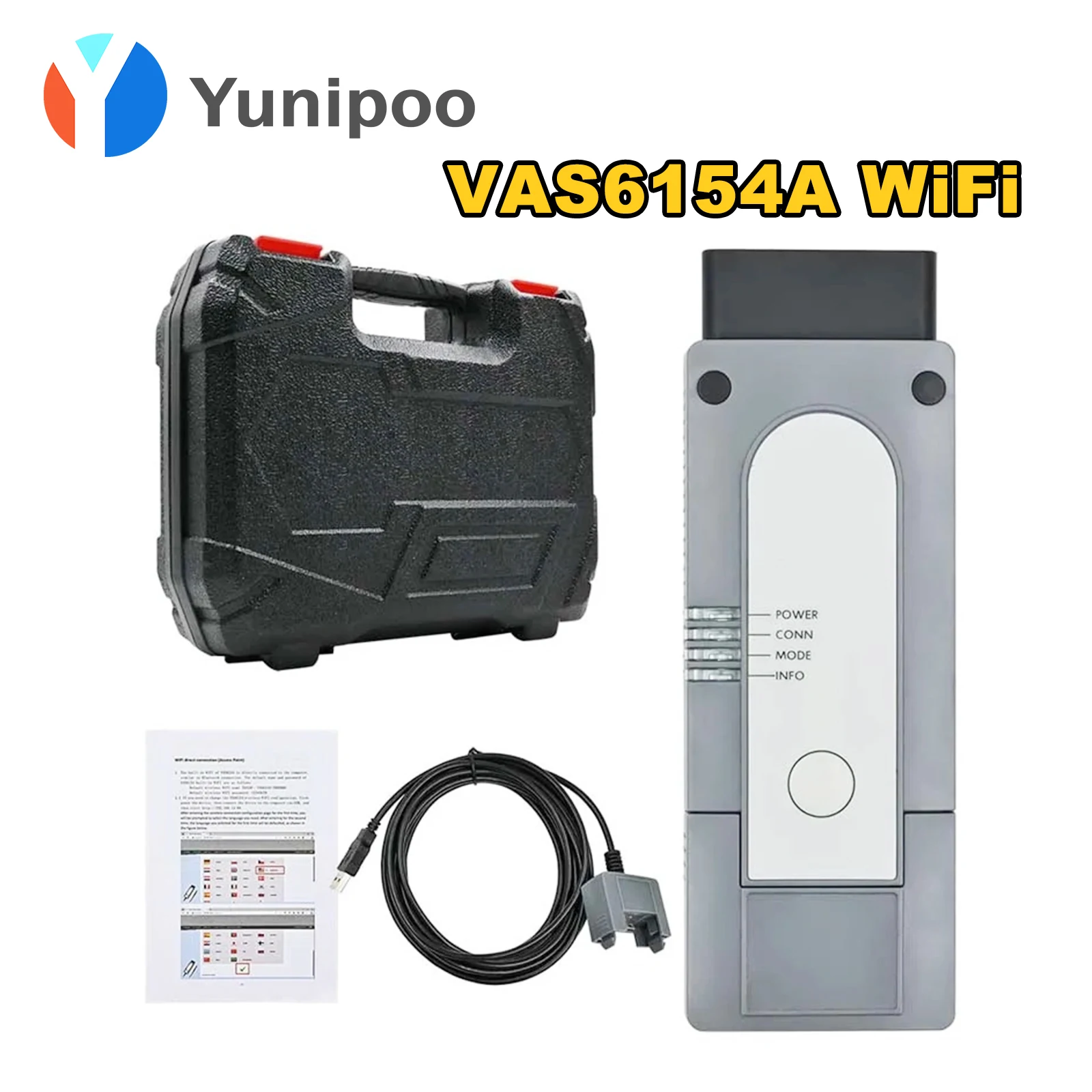 

VAS6154A WIFI ODIS Scanner support CAN FD and DoIP Protocol Car Diagnostic Scanner Full System Diagnostic Programming Tool