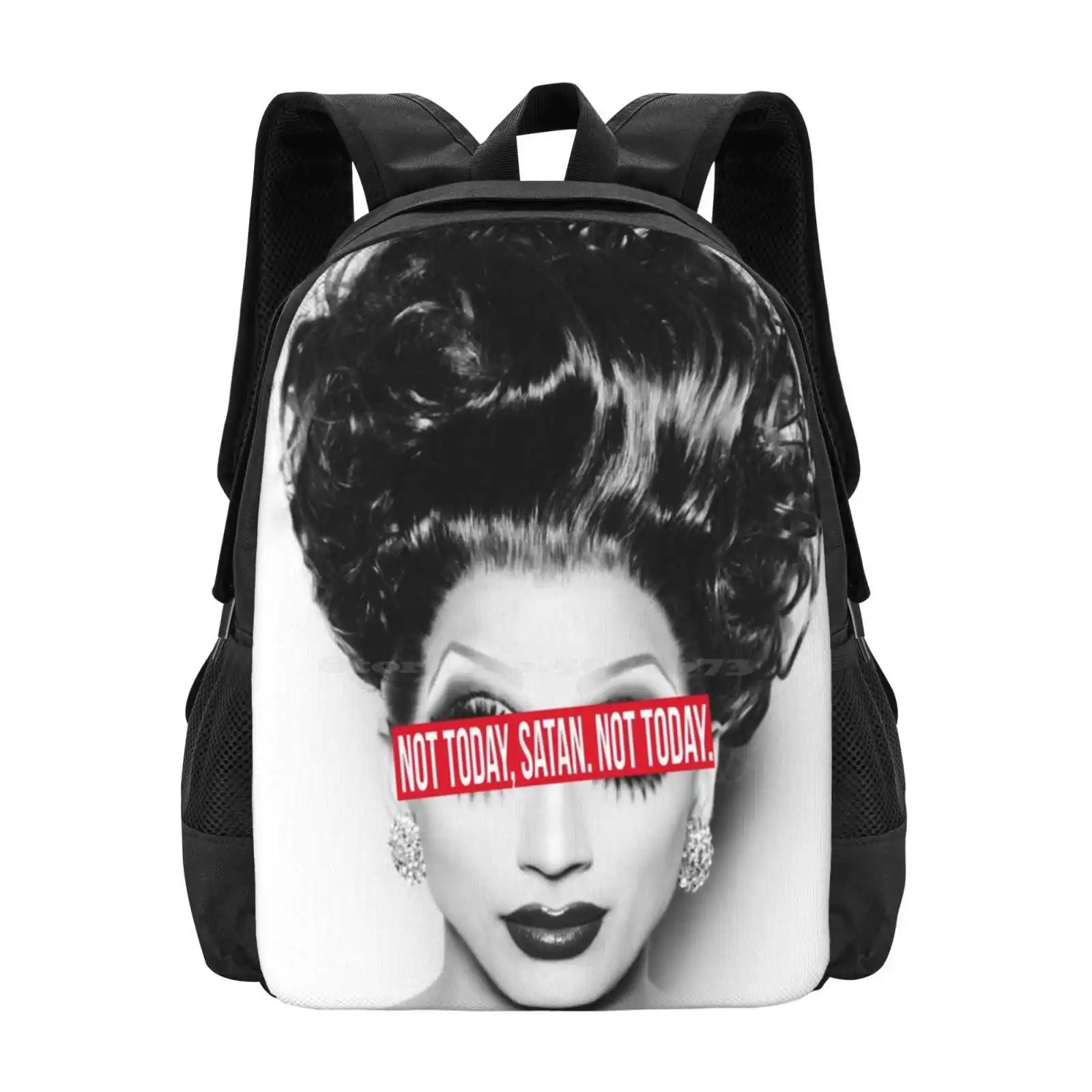 Not Today , Satan. Not Today. Hot Sale Backpack Fashion Bags Satan Not Today Not Today Satan Bianca Del Rupaul Drag Race Adore