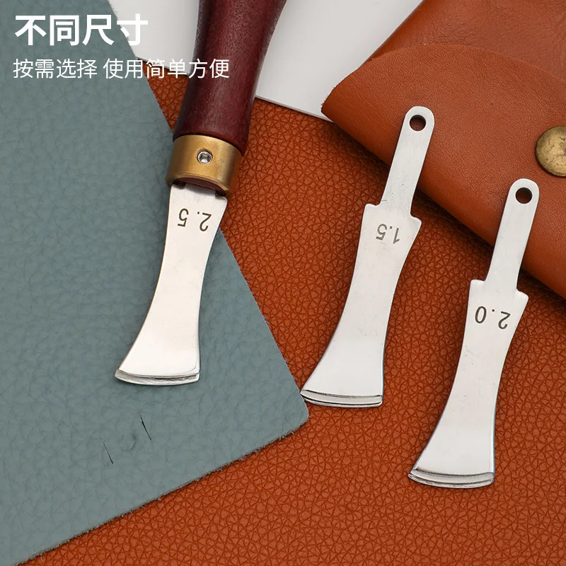 

1 set Multifunctional Edge Creaser Tool Set Handle 1.0/1.5/2.0/2.5Mm Leathercrafting Kit Diy Craft