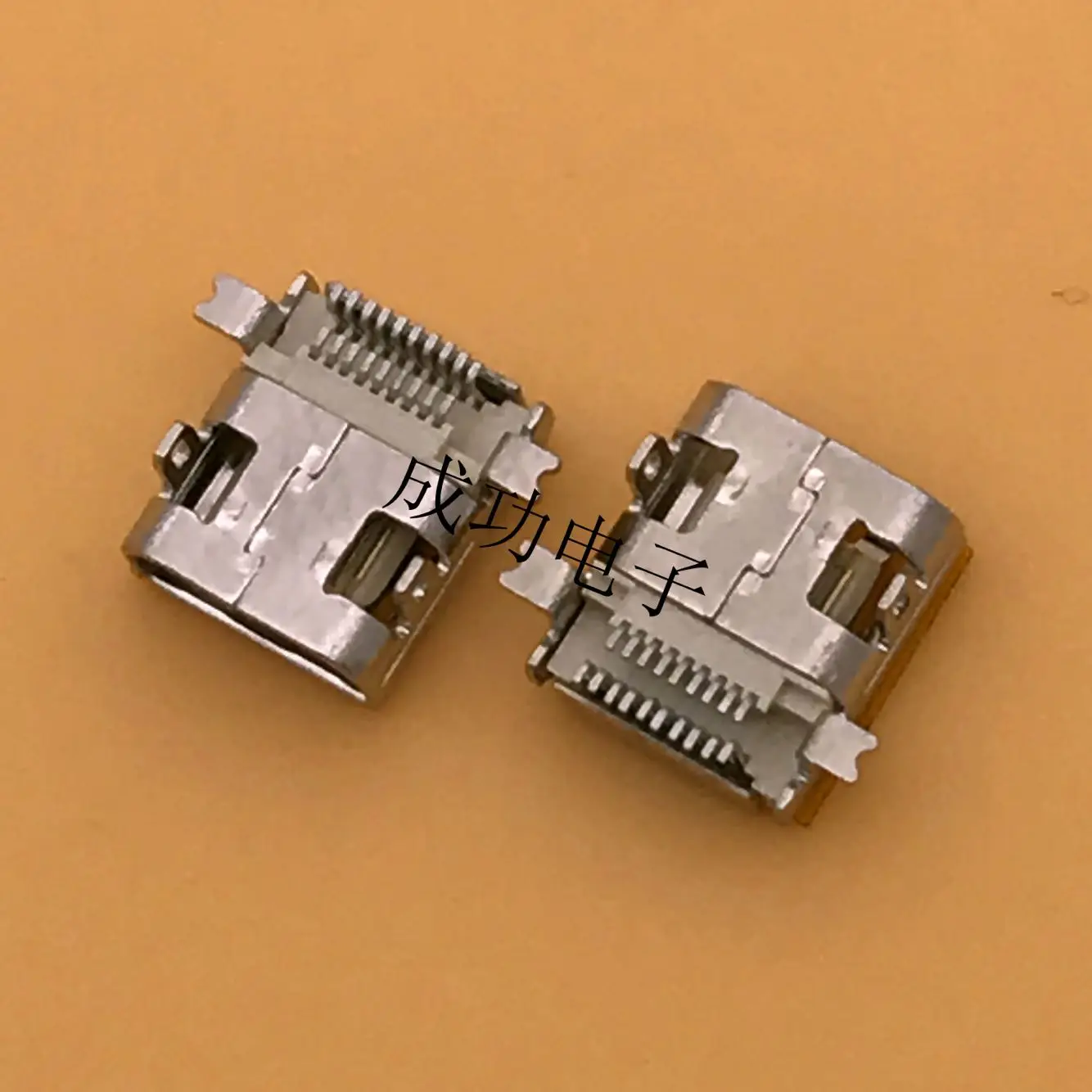 For MICRO HDMI-19P patch female seat, front plug and rear stick positioning pin 19PIN MICRO HDMI interface