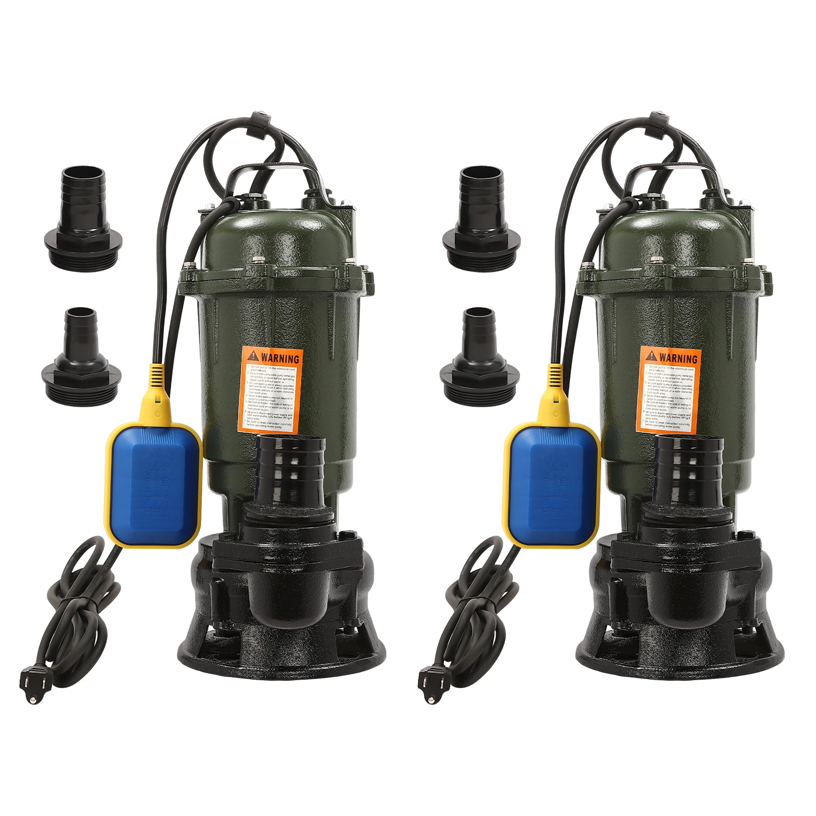 

Sewage/Effluent Pump Submersible Basement Sewer Pump Sump Ejector Pump 0.5HP/0.7HP