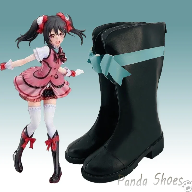 

Lovelive Yazawa Nico обувь для косплея аниме длинные ботинки комиксов Нико косплей костюм реквизит обувь для вечеринки на Хэллоуин