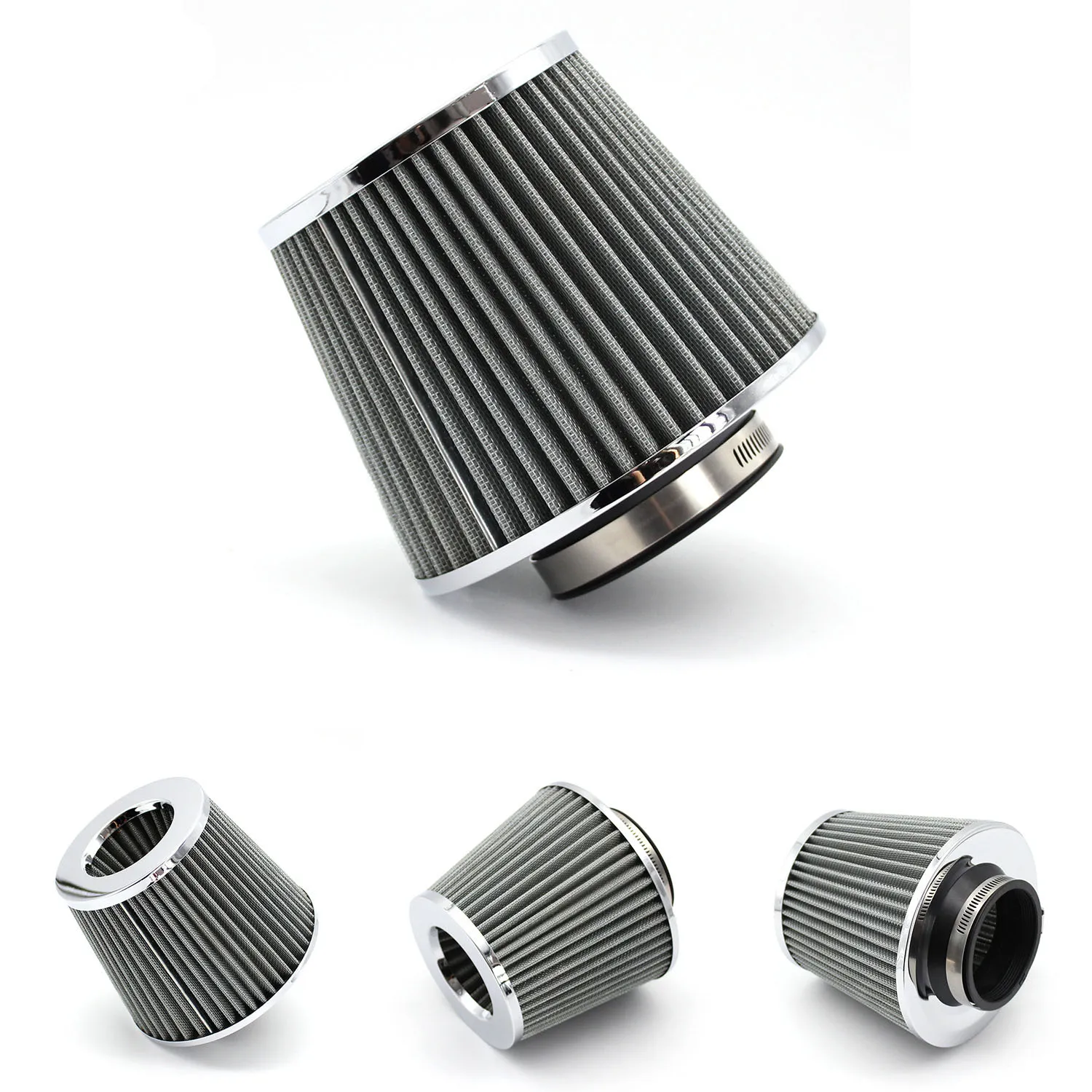Yubao 76MM Universal Auto-Tuning Hochleistungs-Pilzkopf-Luftfilter Ansaugkit für Kfz-Teile Kaltluft-Aluminiumrohr-Kit – Detail 17