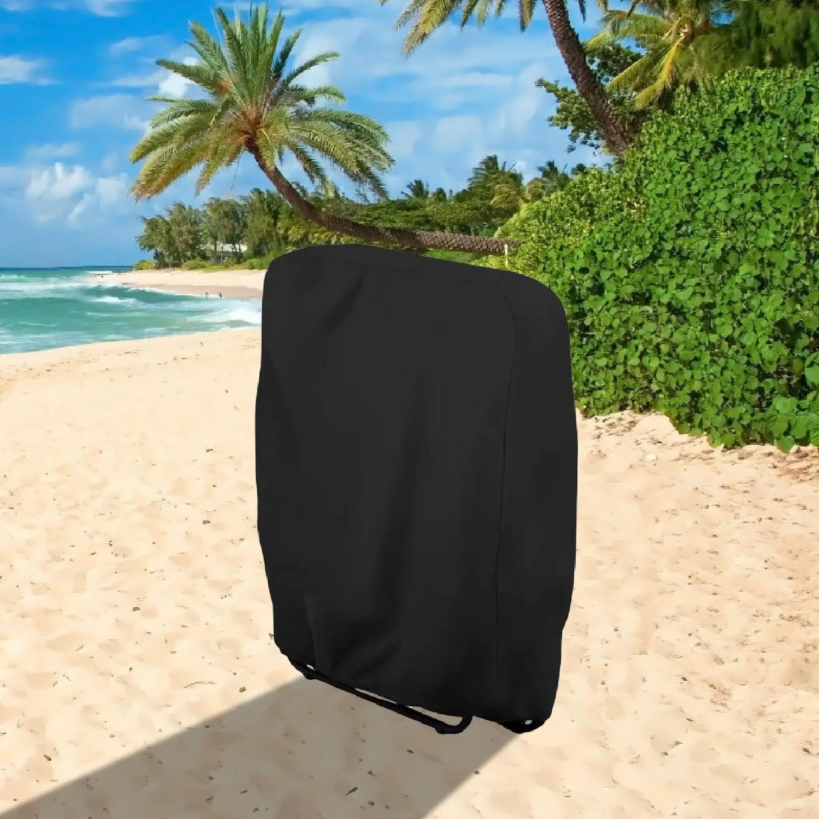 

Waterproof Folding Chair Slipcover Polyester Protective Dustproof Outdoor Patio Furniture Cover for Garden and Lawn Chairs
