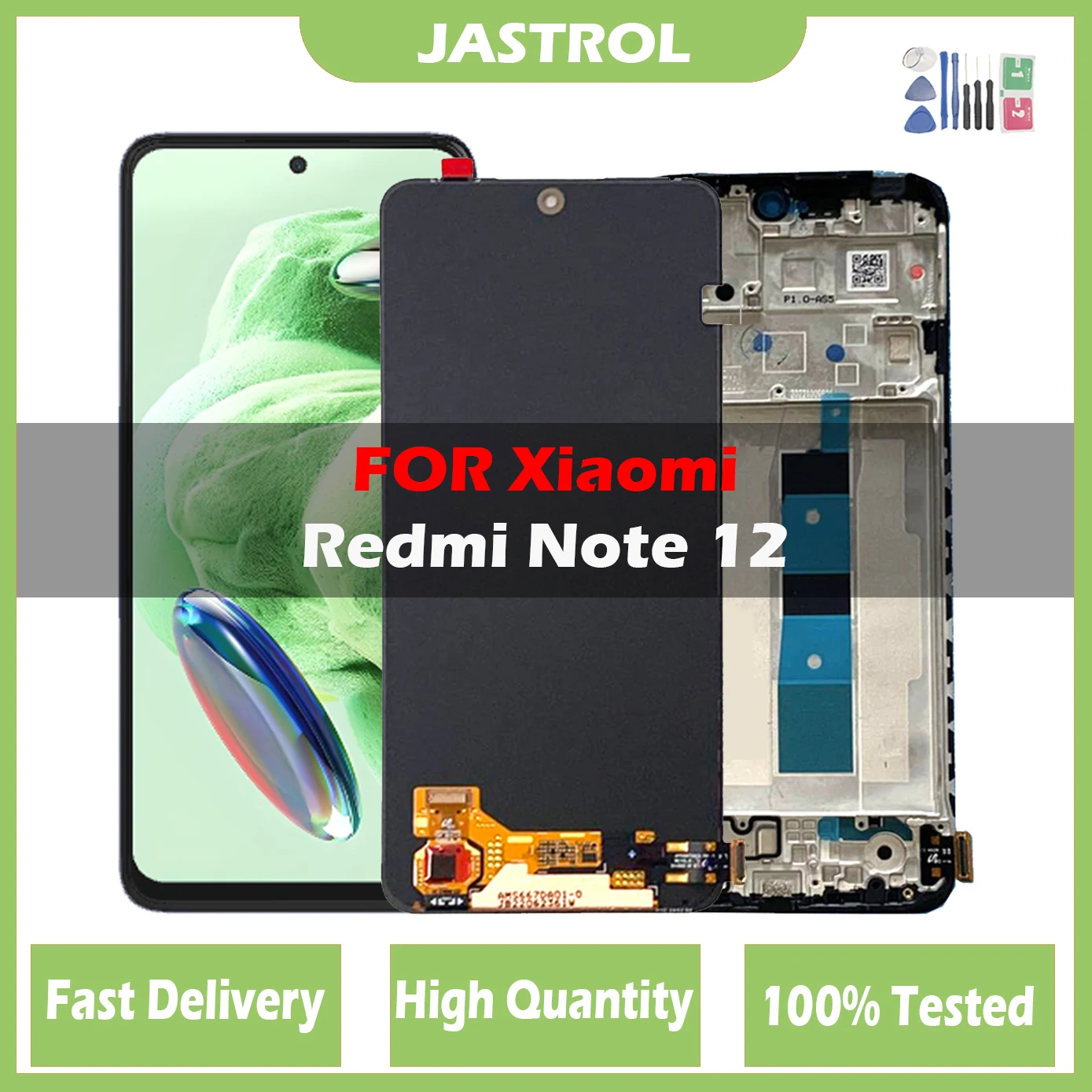 

6.67"Original LCD For Xiaomi Redmi Note 12 Display Note12 22111317I Screen Touch Glass Digitizer For Redmi Note 12 4G LCD