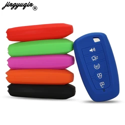 Silicone 5 Buttons Silicone Smart Remote Car Key Case Cover Fob For Ford Edge Fusion Explorer Mustang Bronco F-Series Protector