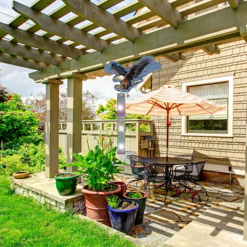 สะท้อนแสง BIRD Scare นกฮูก Raven ประดับ WIND SPINNER Pigeon หุ่นไล่กานกหัวขวานนกฮูก Decoy เสียงและการจําลอง 3D