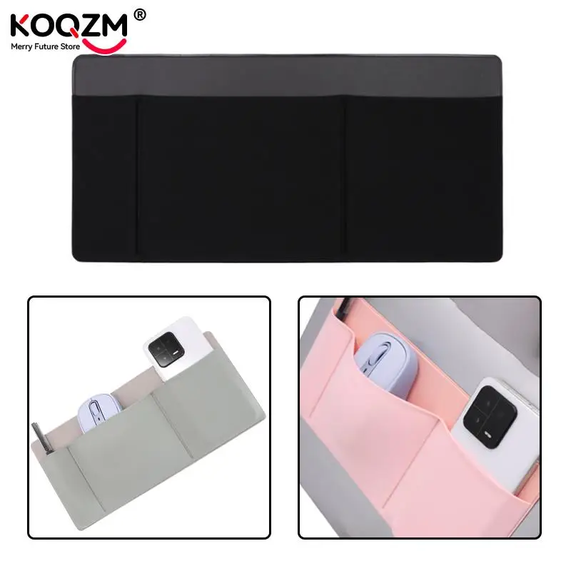 Mouse Bag Self Adhesive Laptop Back Storage Bag for Chargers Data Cables Mouse Digital Hard Drive Pen Pocket Pouch Carrying Case