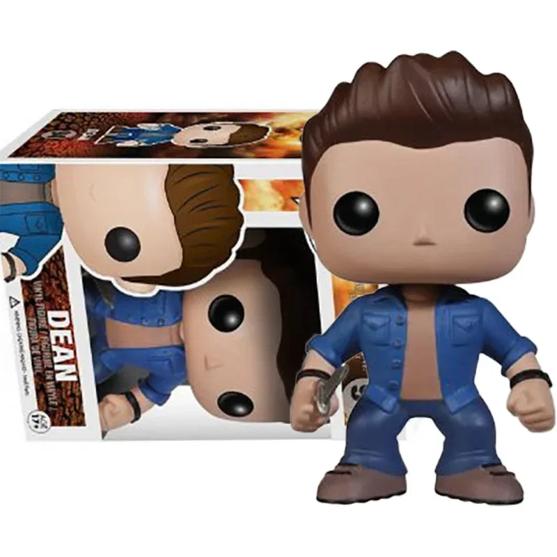 FUNKO POP Television SPN Sam and Dean Action Figure Toys Supernatural #95 Castiel #94 Dean Figuras Model Dolls Gifts