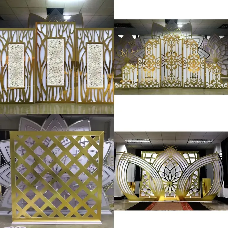Fancy Wedding Banquet PVC Background Decoration Vaulted Background Frame Party Christmas Indoor Outdoor Ballroom Use