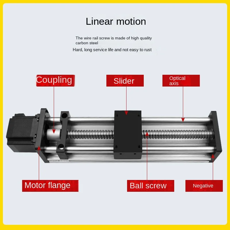 Double Optical Axis Ball Screw Slide Module Linear Guide Rail Precision High Precision CNC Cross Type Mobile Worker