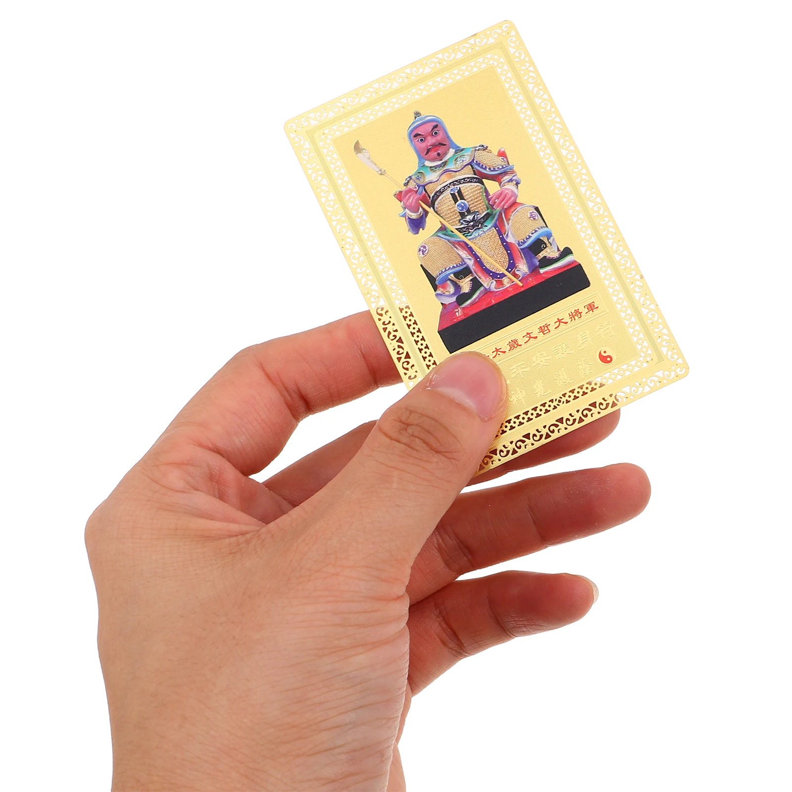 

4Pcs Tai Amulet Card 2026 Year Horse Feng Shui Prosperity Card Cultural Historical Significance Auspicious Charm
