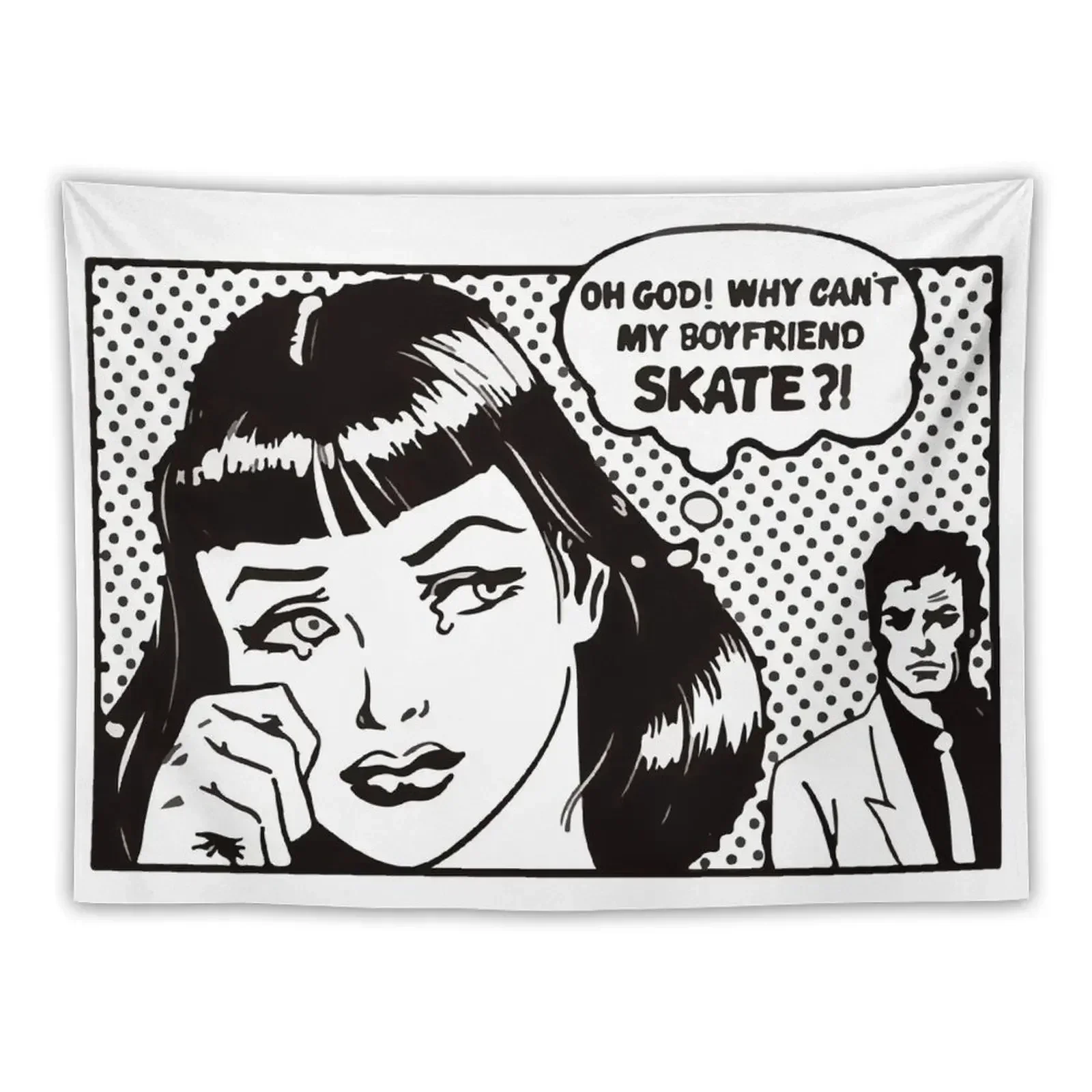 

SKATER-GIRL Tapestry Wall Hangings Decoration Wall Deco Tapestry