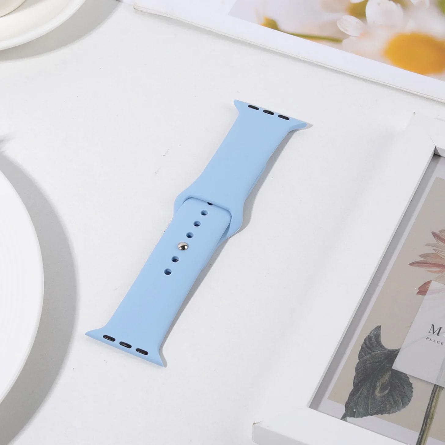 Silikonarmband für Apple Watch, 40 mm, 49 mm, 44 mm, 45 mm, 46 mm, 42 mm, 41 mm, Sportarmband, iWatch Series 12, 10, 9, 8, 7, SE, Ultra 4/3. – Detail 1
