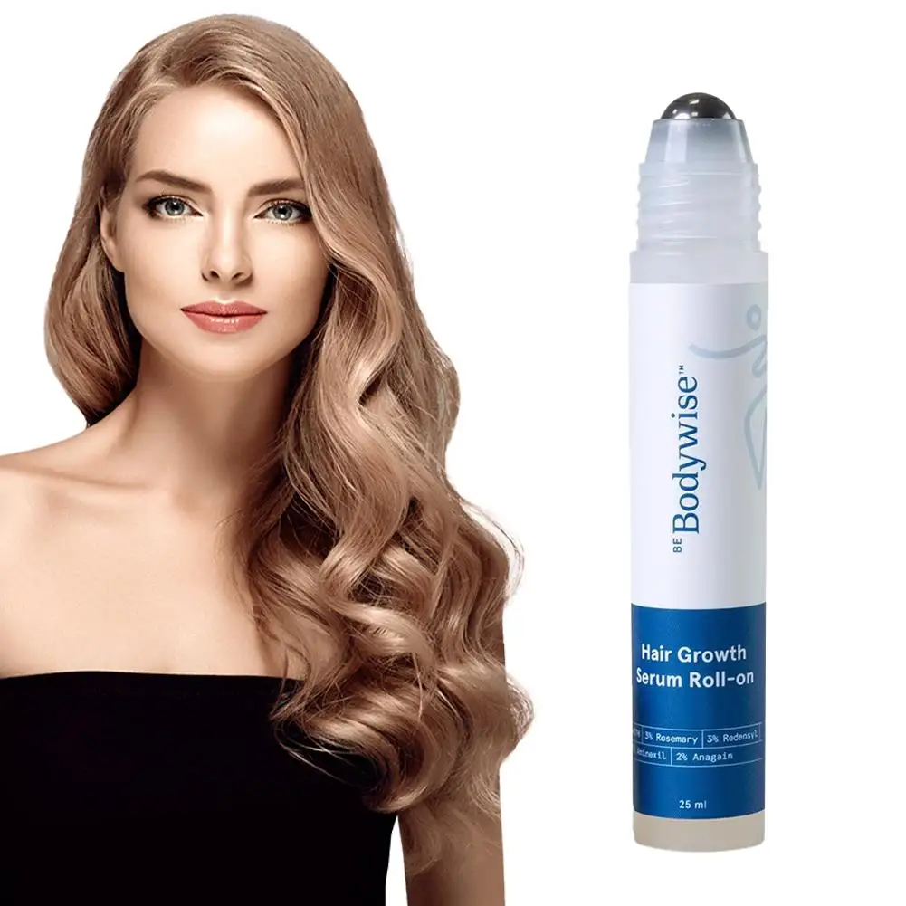 1/3 قطعة مصل مغذي للشعر من إكليل الجبل، بكرة نمو لفة على زيادة كثافة الشعر، يغذي ويحسن صحة فروة الرأس، جوهر الشعر