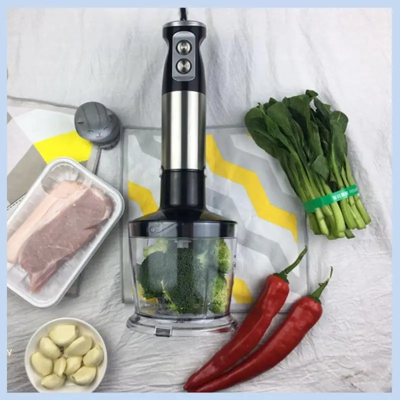

MLGB-Immersion Hand Blender 5 In1 600W Electric Blender Handheld Stick Mixer Emulsion Blenders For Kitchen Smoothie Durable US P