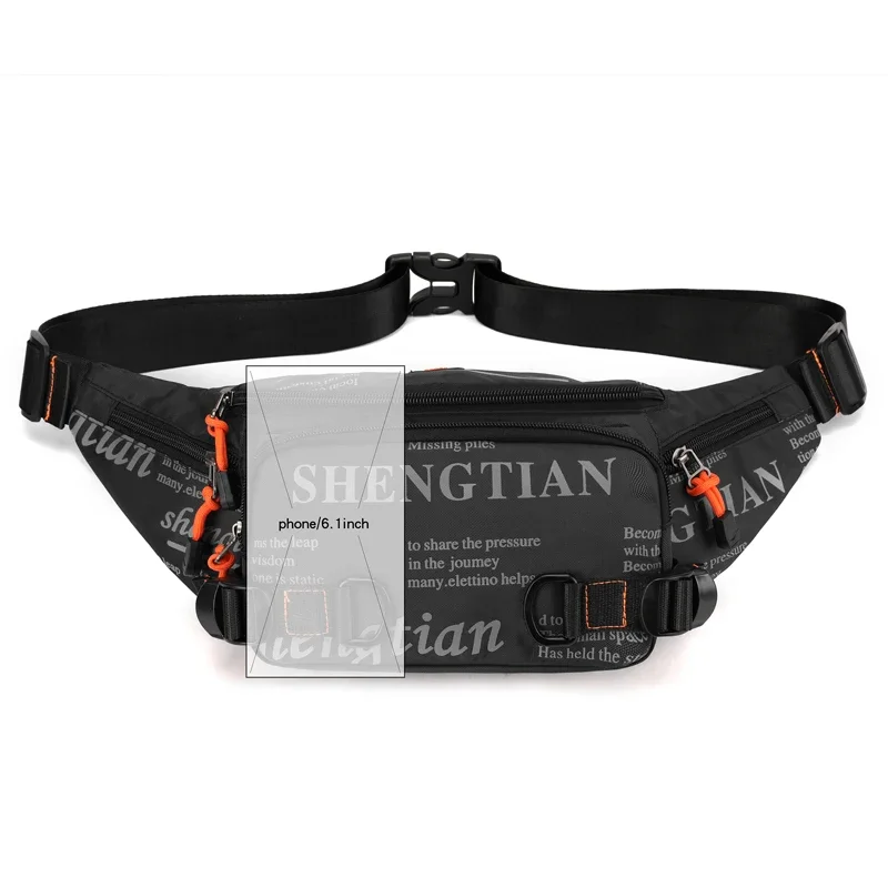 Men's Waterproof Nylon Waist Pack - Lightweight Running Belt Bag for Travel, Sports & Outdoor Activities image 3