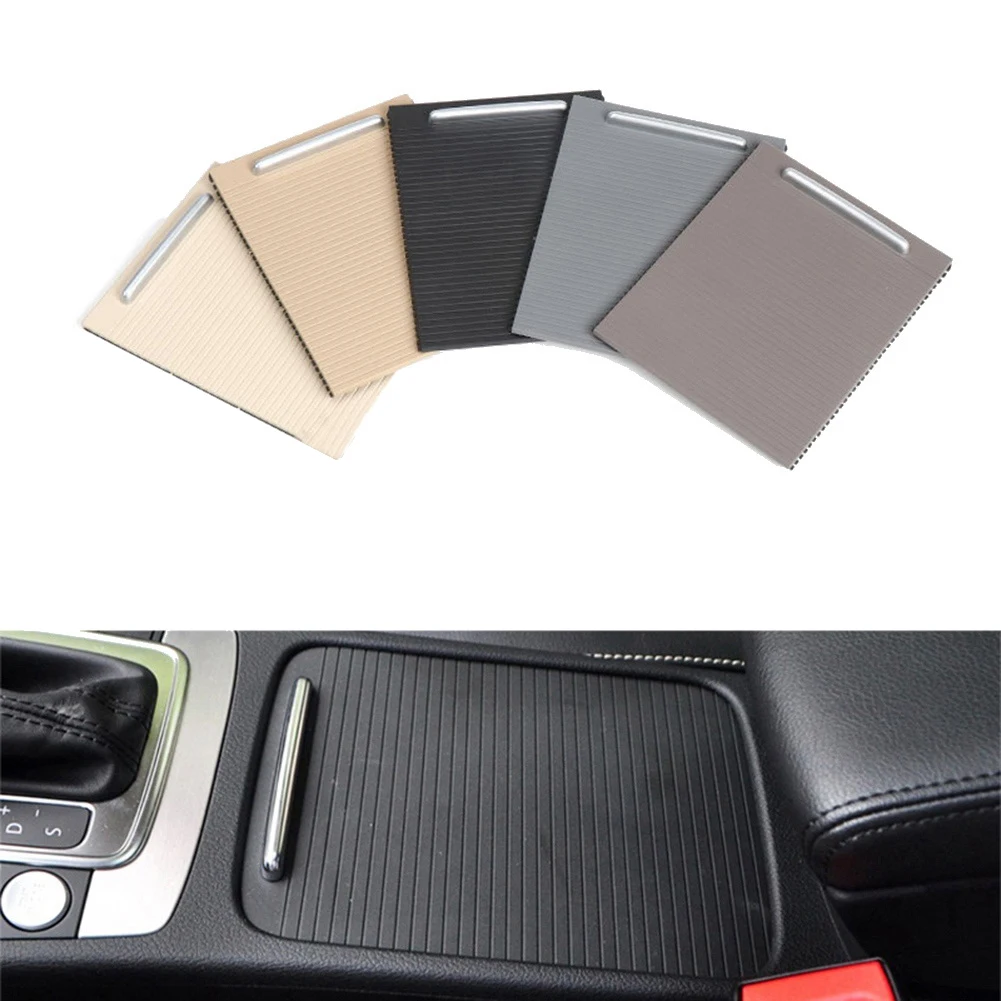 Car Water Cup Holder Cover Armrest Box Sliding Cover Roller Blind for Magotan Passat/CC 3CD857503 Light Beige