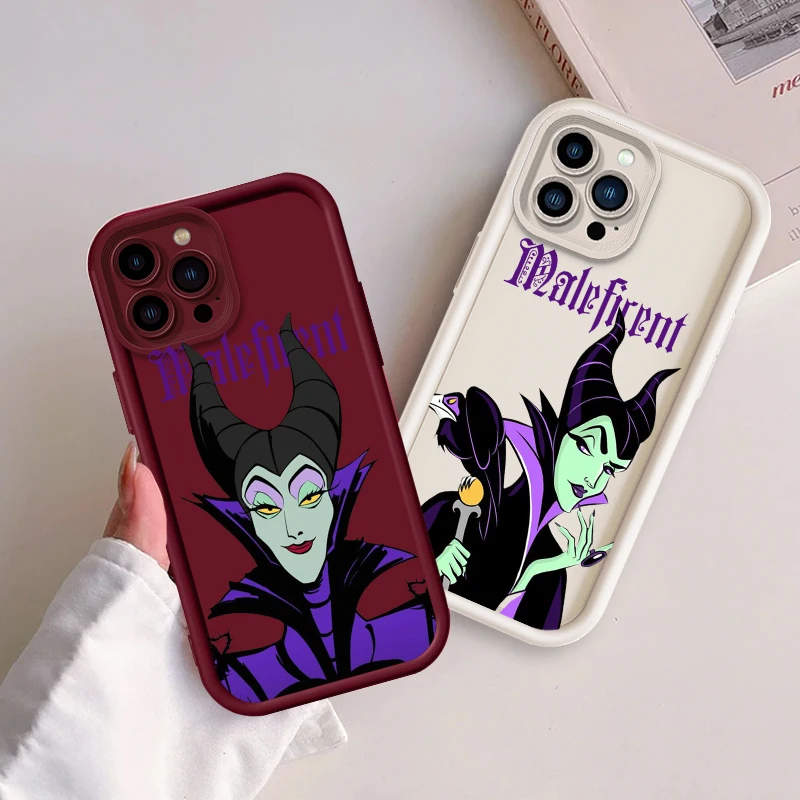 Disney Maleficent Art Eye Ladder For Apple iPhone 15 14 13 12 11 XS XR X Pro Max Plus Back Phone Case