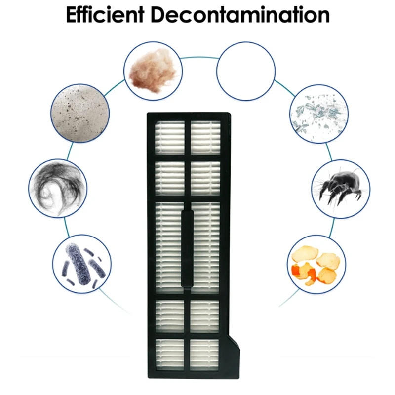 ABXH 19 قطعة ل Eufy X10 Pro Omni جهاز آلي لتنظيف الأتربة الجانب الرئيسي فرشاة ممسحة القماش فلتر Hepa اكسسوارات قطع الغيار
