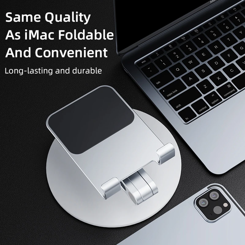 Mini Artpowers 360° Rotation Metal Desk Tablet  Stand Holder Support for iPad Apple Huawei Kinder Laptop Notebook Accessories