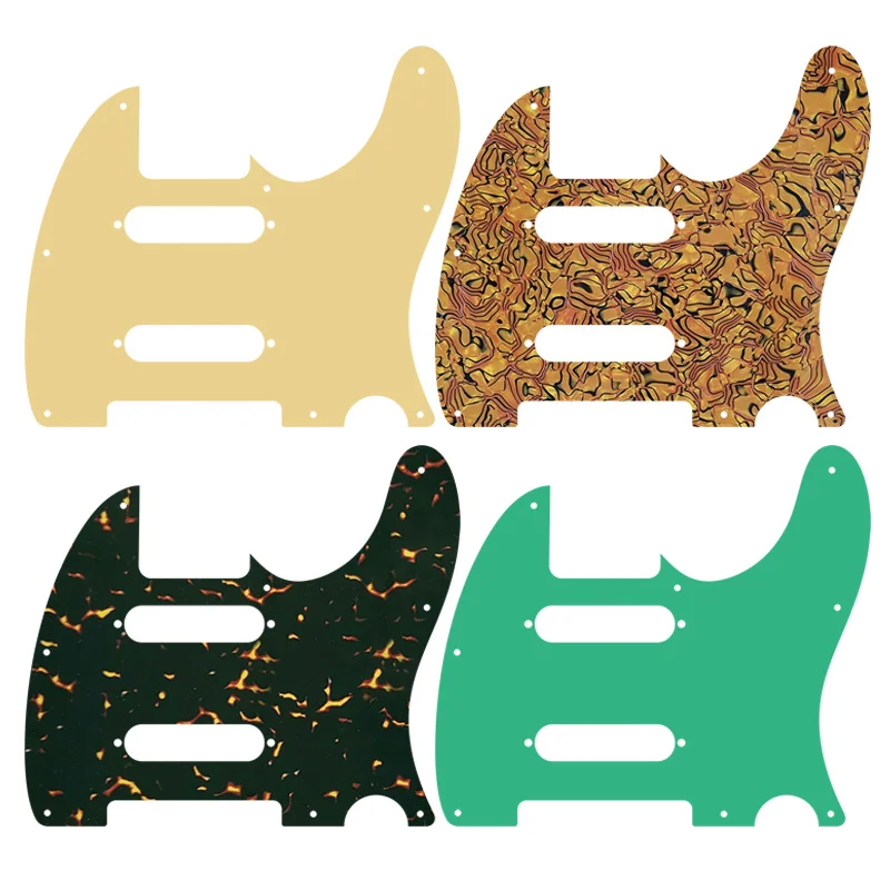 

5pcs Guitar Parts - For US 62 Nashville 2 Strat Singles Tele Guitar PickGuard Scratch Plate Replacement Multicolor Options