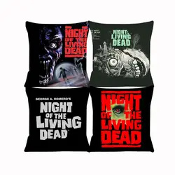 Cushion Cover for Sofa Night of the Living Dead Pillow Case Cover Seat Car Throw Pillowcase 45X45cm For Home Decorative SJ-536