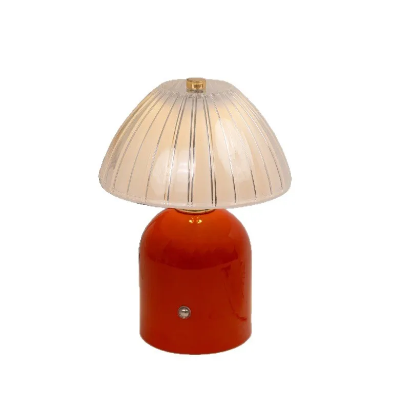 

Cross-border mushroom charging small desk lamp bar restaurant bedroom night light desk atmosphere decorative desk lamp
