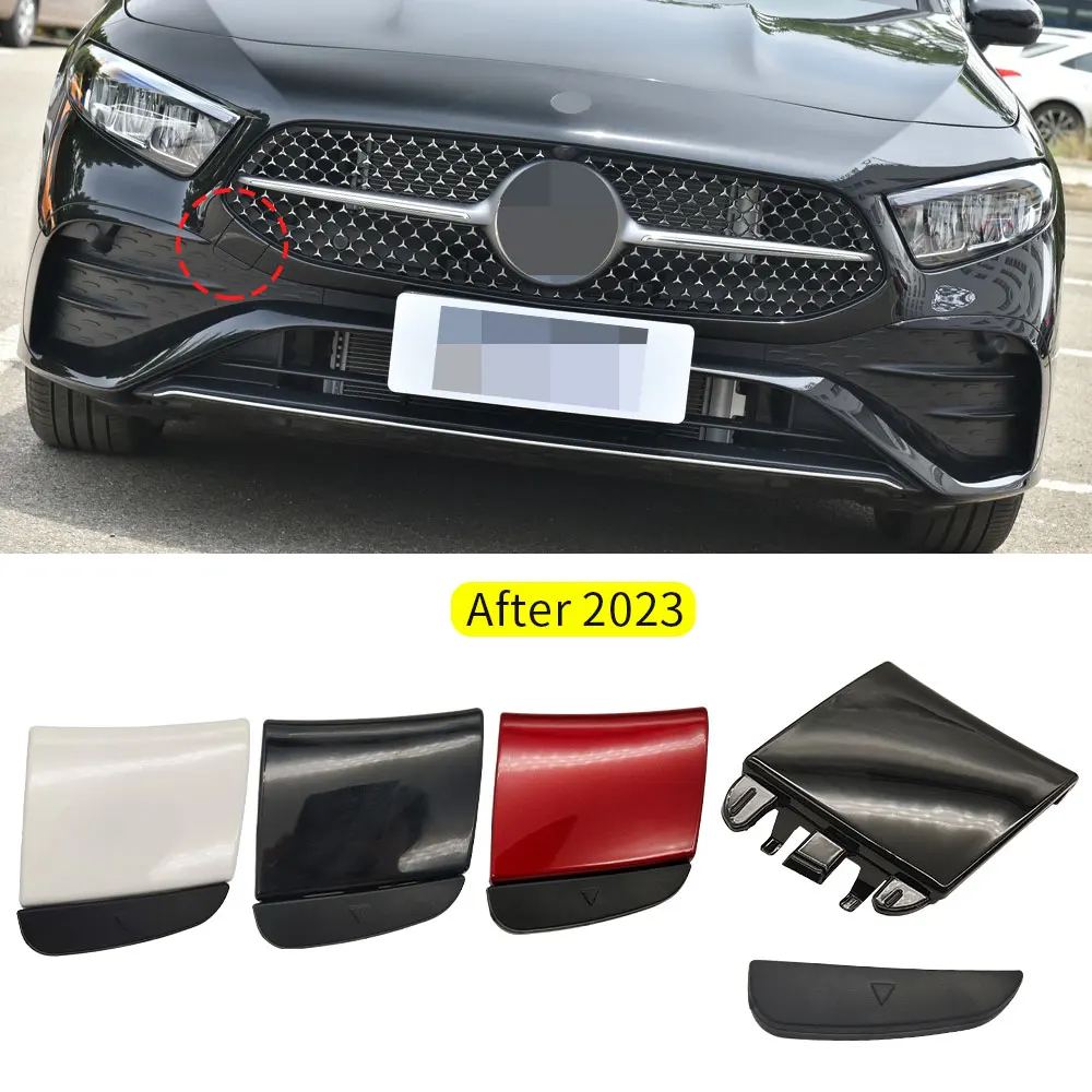 For Mercedes W177 Car Front Bumper Tow Hook Cover Cap Black For Benz A Class A180 A200 A220 A260 2023-2024 1778859005