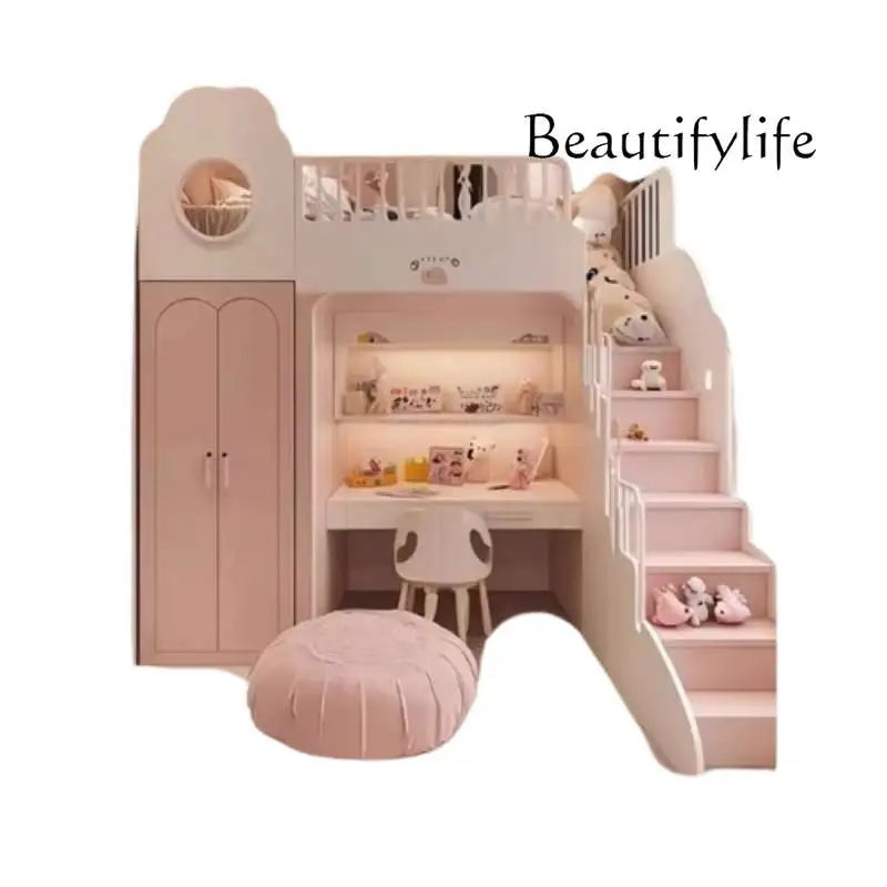 TR Luxuce سلالم عادية للأطفال سرير ديكر الدرابزين واحد الحديثة الفتيات الأطفال سرير الأميرة واحدة كاماس أثاث الرضع H