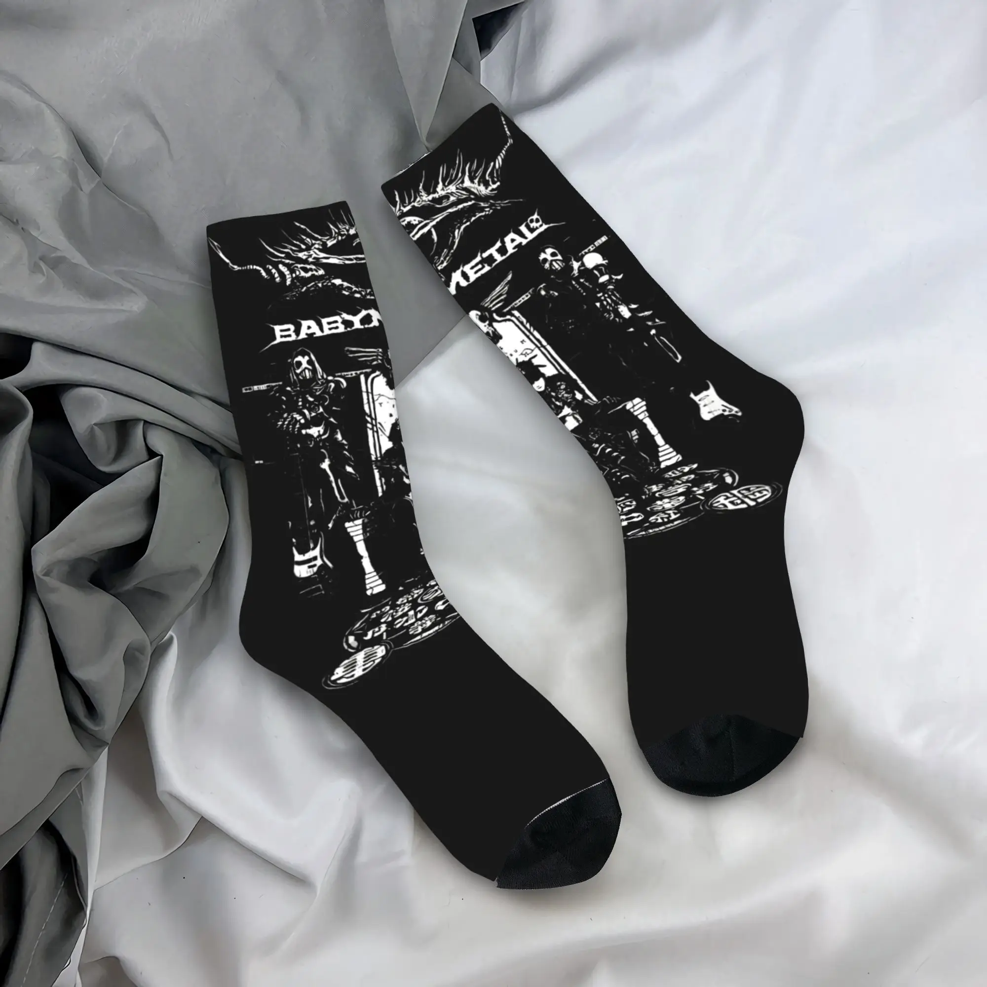

Babymetal Socks Winter Heavy Metal Stockings Elegant Couple Quality Socks Printed Outdoor Non Skid Socks