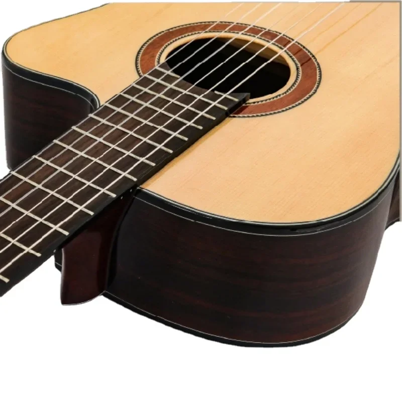 Classical Guitar Top Solid 39 Inch Spruce Rosewood Acoustic Electric Nylon-String Guitarra 6 String Highgloss Cutaway Electro