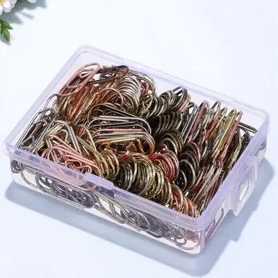 คลิปหนีบกระดาษรูปหัวใจน่ารัก 200 ชิ้น คลิปหนีบกระดาษโลหะขนาดเล็ก สำหรับสำนักงาน โรงเรียน อุปกรณ์เครื่องเขียน จัดระเบียบเอกสาร