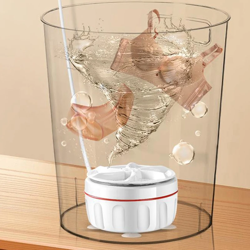 휴대용 미니 세탁기, USB 양방향 회전 터빈, 양말 속옷, 여행용 세탁기