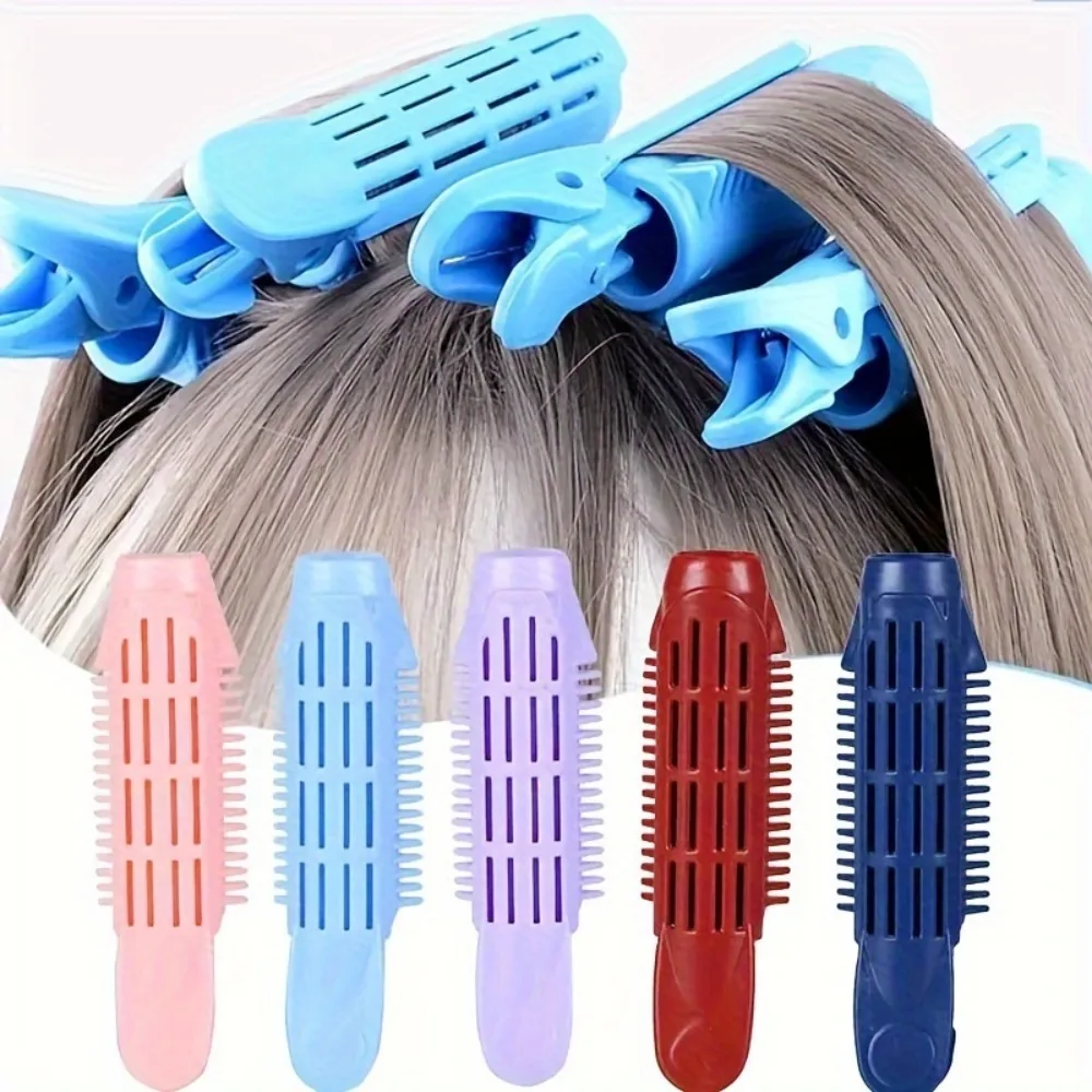 

Набор из 5 розовых заколок для придания объема волосам: мгновенный эффект прикорневого подъема, пышная прическа без повреждений от нагрева, идеальное создание естественного объема в дороге