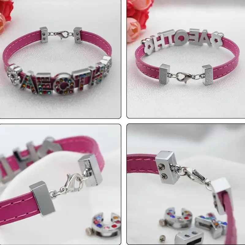 5/10 Stück Schmuck-DIY-Zubehör 8mm Kristall-Verbinder-Anhänger für Armbandherstellung Schlüsselanhänger Handyband Damengeschenk – Detail 9