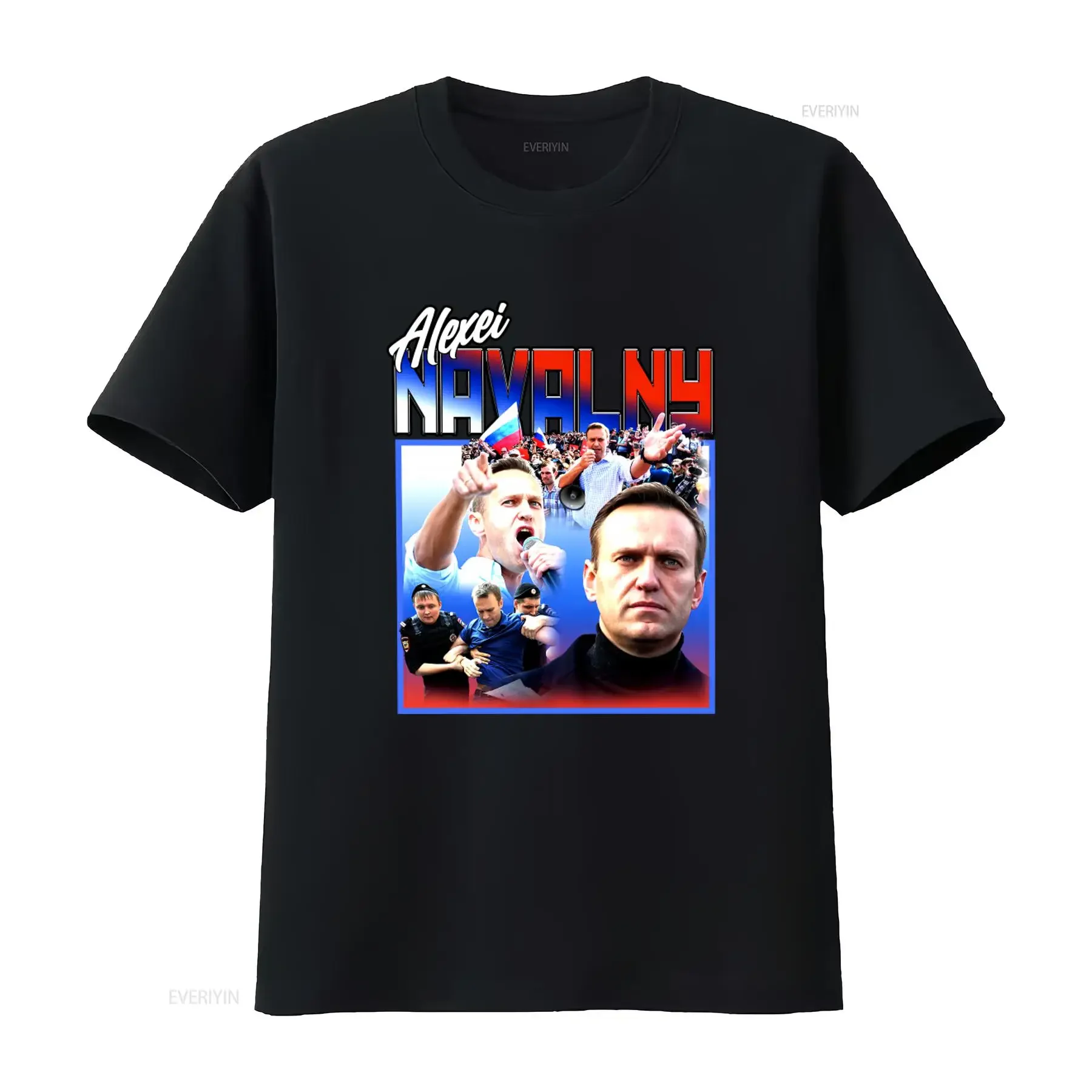 ALEXEI NAVALNY Tribute T Shirt Free Design with Russian Politics Theme Activist Protest  vintage Washed Slightly Casual homme