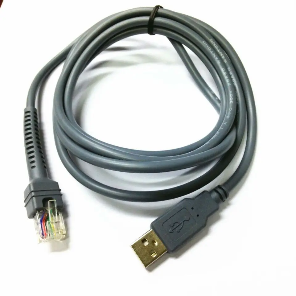 USB Cable 7ft 2M for Symbol Barcode Scanner LS1203 LS2208 LS4208 CBA-U01-S07ZAR