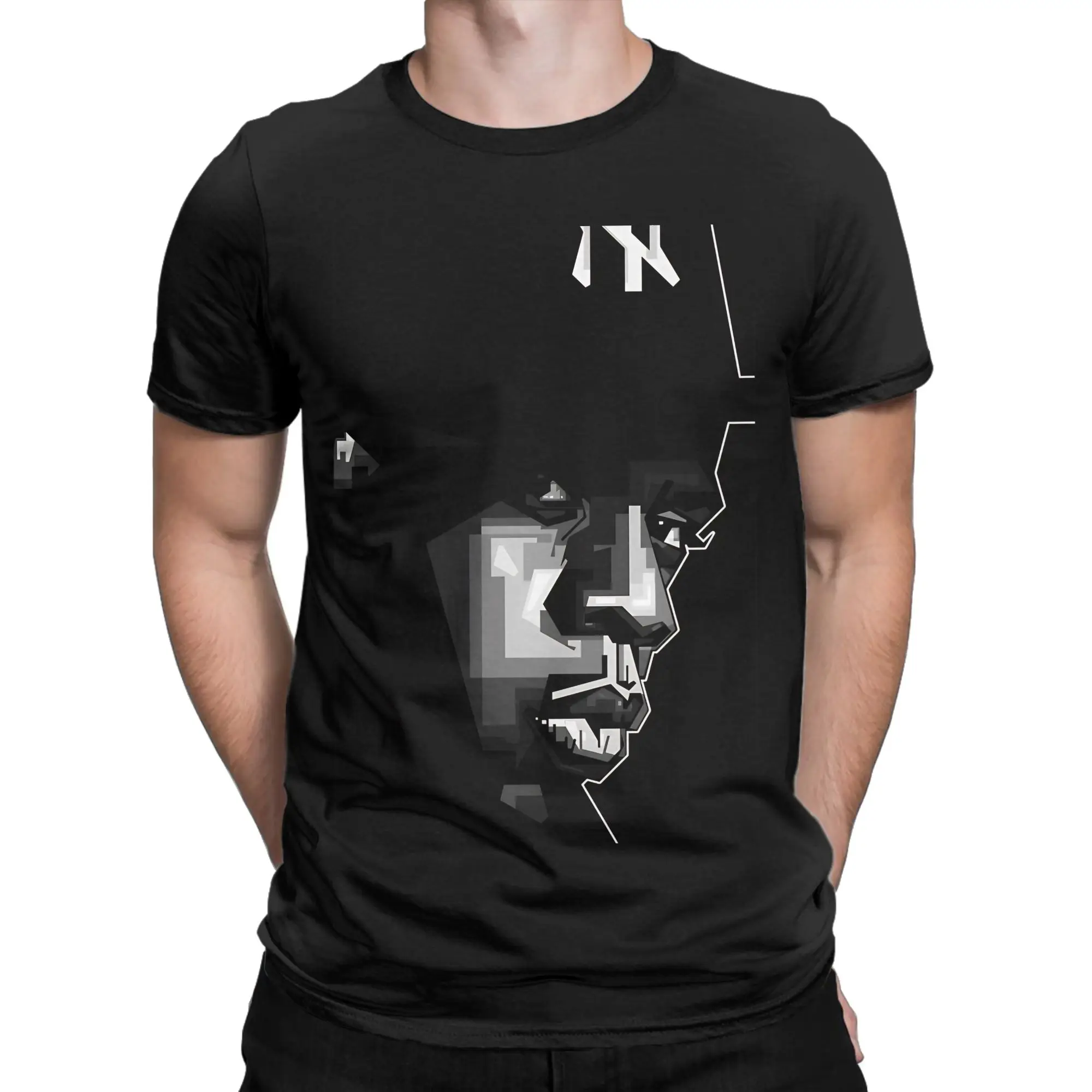 Jay z grayscale  Classic Shirt black Funny 100% Cotton T-Shirt Jay-z Tops Tees For Men