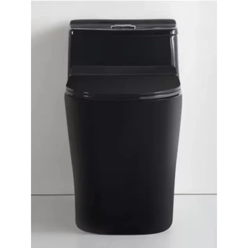 

Deluxe Toilet Sanitary Ware Integrated Pee - Chinese Girl - Toilet Black Base Black Toilet Bathroom