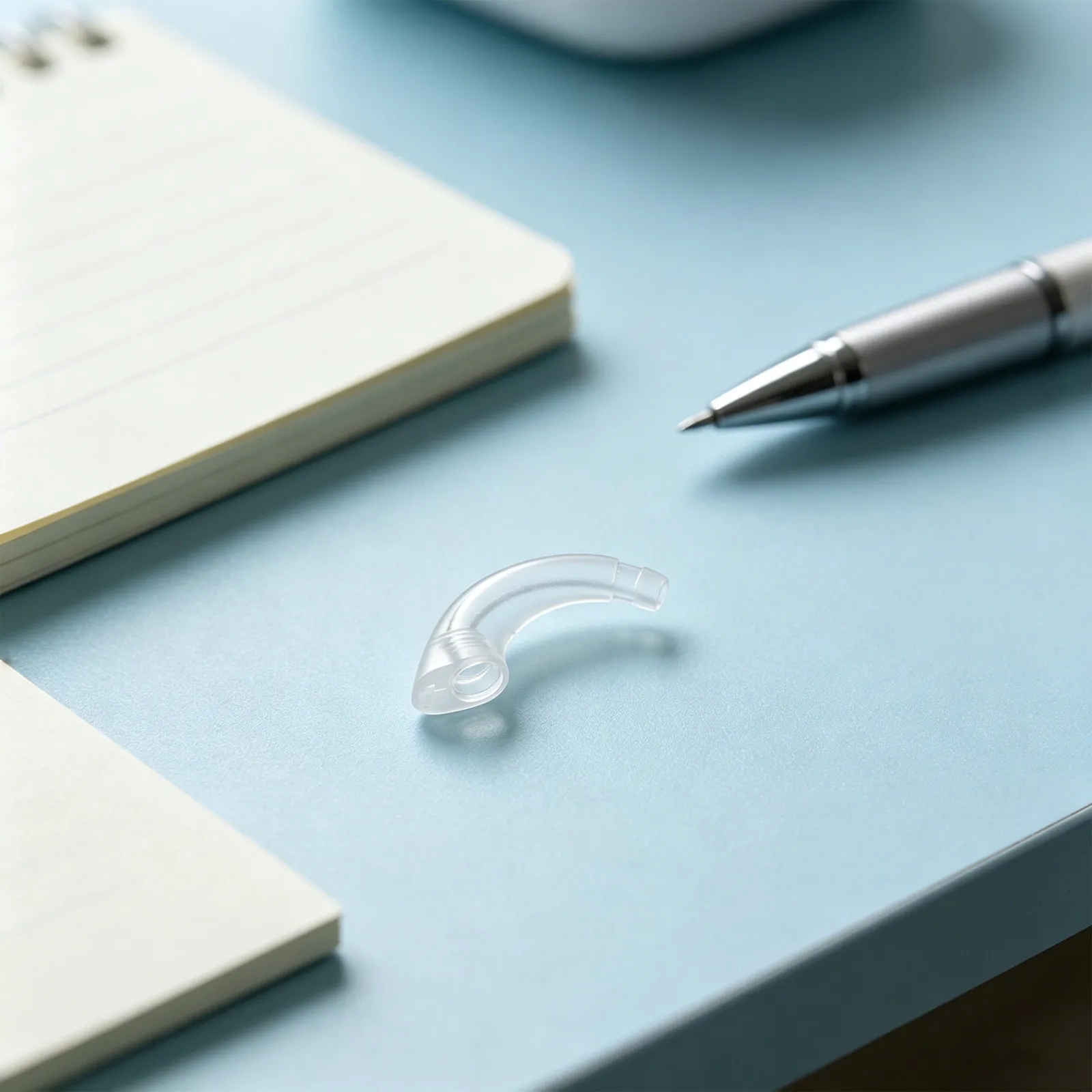 Transparent Plastic Hearing Aid Ear Hook Replacement Parts Essential for Daily Maintenance Repair Secure Fit Behind-The-Ear
