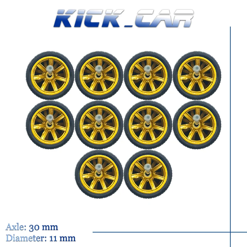 C Series 1/64 Wheels Rubber Tires Spoke 5 Sets Detail-up Modified Kit for 1:64 Hotwheels Model Car Toy Wheel Kit 4pc/bag