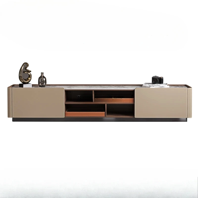 

Italian light luxury rock panel TV cabinet modern home Nordic floor cabinet