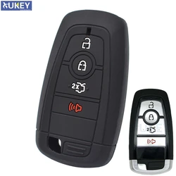 Silicone Remote Key Case For Ford Mustang Fusion Edge Explorer Expedition Key Fob Shell Cover Sleeve 4 Buttons 2017 2018 2019