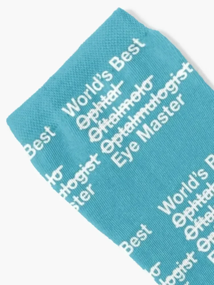 Ophthalmologist Gift - Worlds Best Eye Master - Opthalmology Socks christmas stocking designer Lots cycling Socks Girl Men's