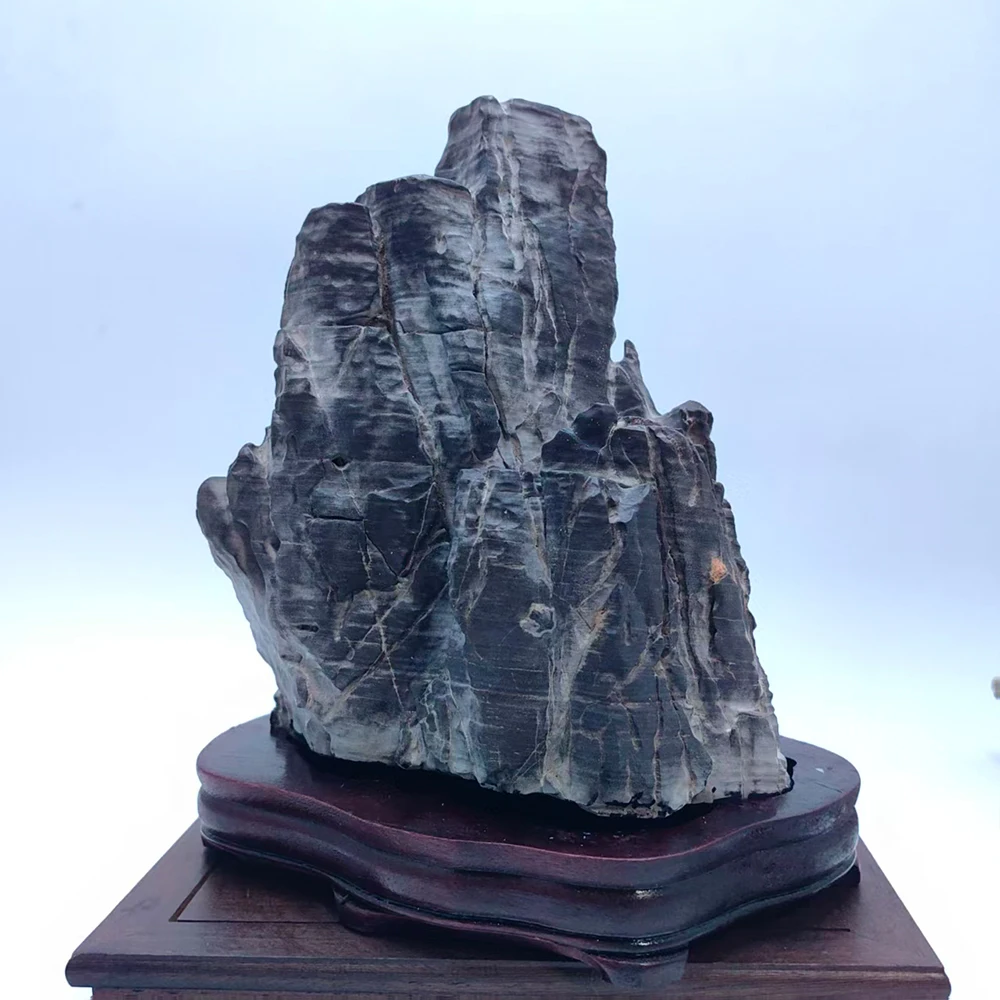 1 قطعة الحجر الطبيعي الآسيوي Suiseki مكتب ديكورات المنزل "الجبال الثلجية" الصخور المعادن الطبيعية Piedras Decorativas الحجر الخام