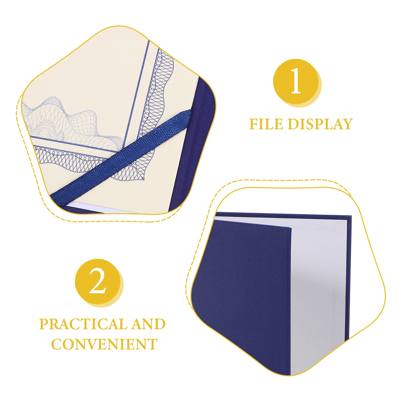 

Certificate Cover Protector Envelope Protective Blue Presentation Holder Formal Document Folder