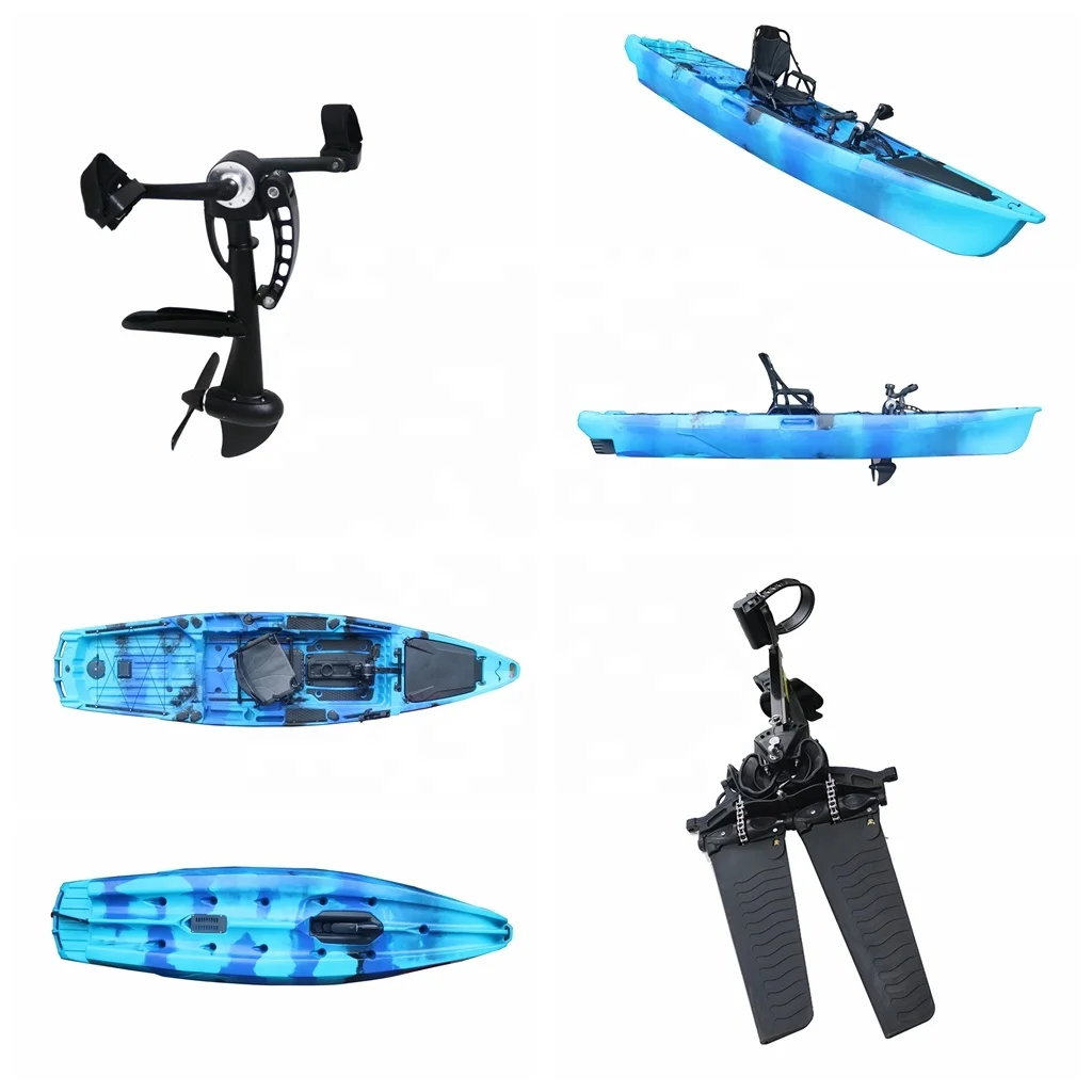 Vicking 3.9m Kayak Sport Fishing Pedal Drive Wholesale Single Person Sit on Top Motor Kayak/canoe for Sale